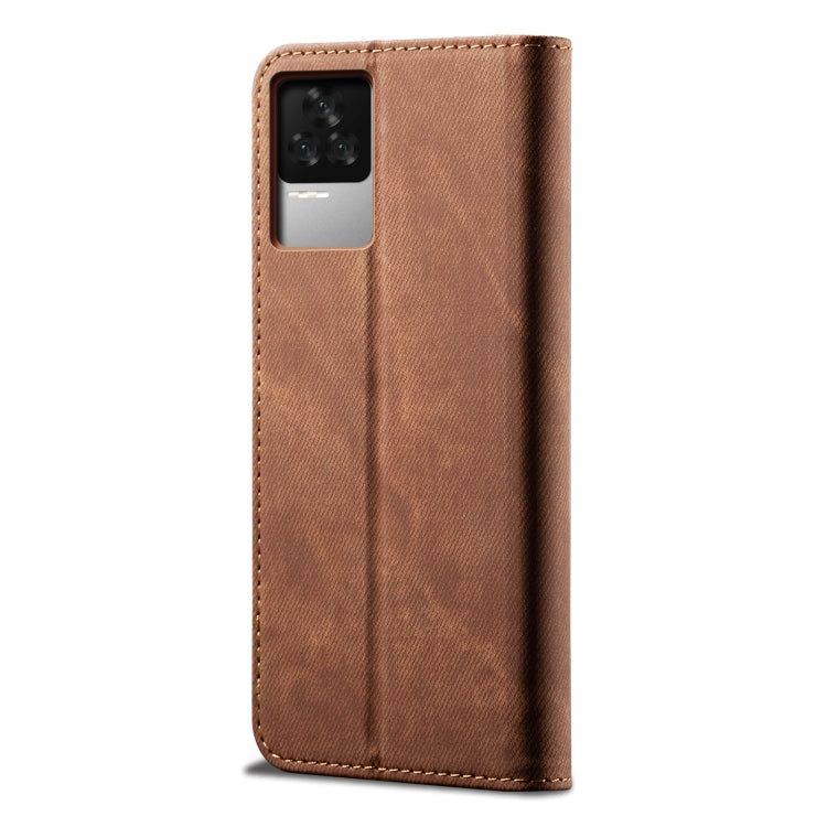 Custodia per telefono in pelle stile casual con trama denim UItra, For Xiaomi Redmi K40S, For Xiaomi Redmi K50 / K50 Pro, For OPPO Realme 9i / A76 / A36