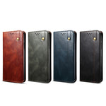 UItra Custodia per telefono in pelle con texture Crazy Horse in cera semplice, For Xiaomi Redmi K40S, For Xiaomi Redmi K50 / K50 Pro, For OPPO Realme 9i / A76 / A36