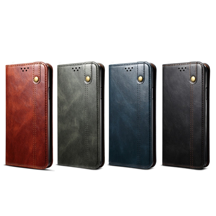 UItra Custodia per telefono in pelle con texture Crazy Horse in cera semplice, For Xiaomi Redmi K40S, For Xiaomi Redmi K50 / K50 Pro, For OPPO Realme 9i / A76 / A36
