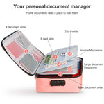 Borsa per documenti in tessuto multistrato grande capacità