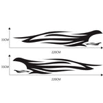 2 PCS/Set D-926 Fire Totem Pattern Adesivo decorativo modificato per auto, D-926