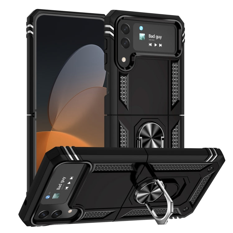 Custodia per telefono antiurto in TPU + PC con supporto, For Samsung Galaxy Z Flip4