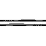 2 PCS/Set D-932 Adesivo decorativo modificato per auto con motivo a strisce, D-932