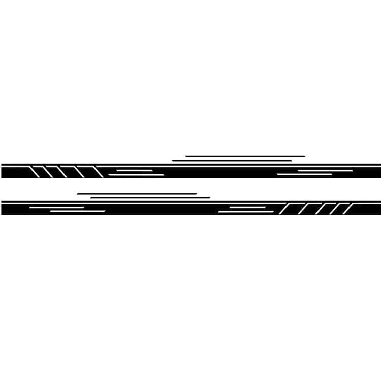 2 PCS/Set D-932 Adesivo decorativo modificato per auto con motivo a strisce, D-932