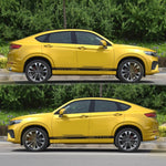 2 PCS/Set D-932 Adesivo decorativo modificato per auto con motivo a strisce, D-932