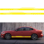 2 PCS/Set D-932 Adesivo decorativo modificato per auto con motivo a strisce, D-932