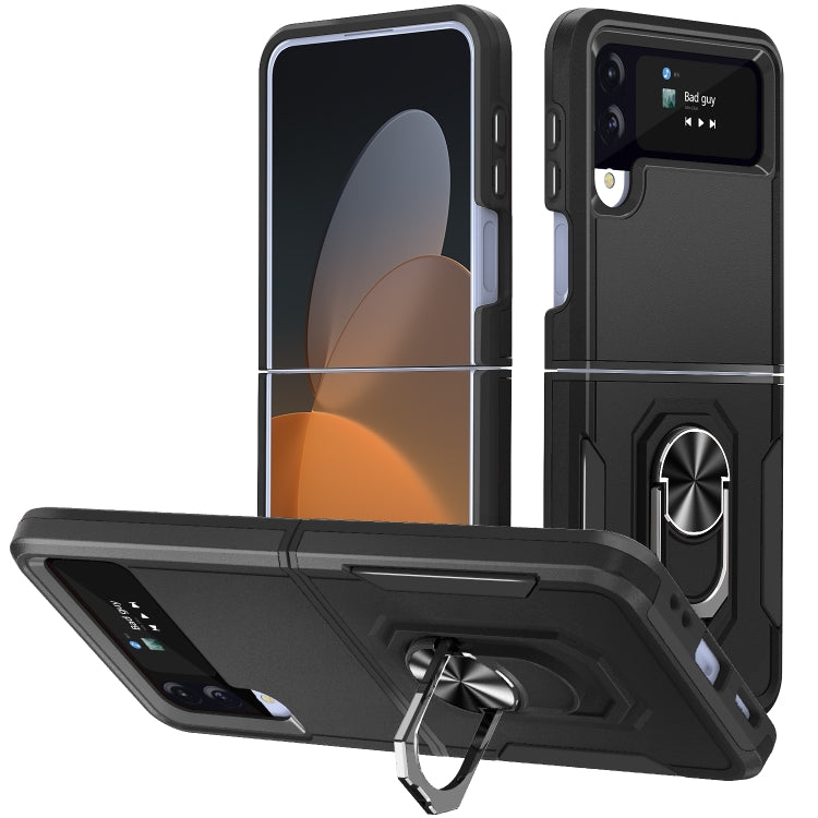 Custodia per telefono Pioneer Armor PC + TPU con supporto, For Samsung Galaxy Z Flip4