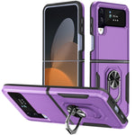 Custodia per telefono Pioneer Armor PC + TPU con supporto, For Samsung Galaxy Z Flip4