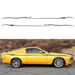 2 PCS/Set D-933 Adesivo decorativo modificato per auto con motivo a fulmini, D-933