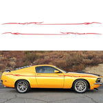2 PCS/Set D-933 Adesivo decorativo modificato per auto con motivo a fulmini, D-933