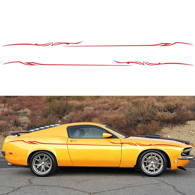 2 PCS/Set D-933 Adesivo decorativo modificato per auto con motivo a fulmini, D-933