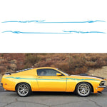 2 PCS/Set D-933 Adesivo decorativo modificato per auto con motivo a fulmini, D-933