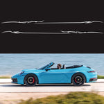 2 PCS/Set D-933 Adesivo decorativo modificato per auto con motivo a fulmini, D-933