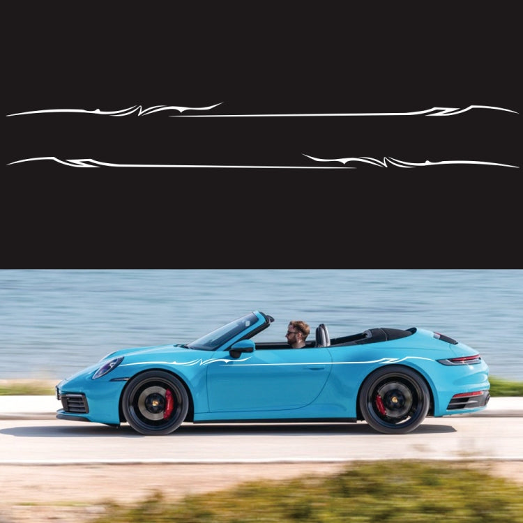 2 PCS/Set D-933 Adesivo decorativo modificato per auto con motivo a fulmini, D-933