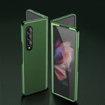 Custodia per telefono in pelle placcata, For Samsung Galaxy Z Fold4