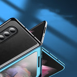 Custodia per telefono in pelle placcata, For Samsung Galaxy Z Fold4