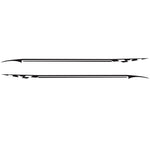 2 PCS/Set D-934 Adesivo decorativo modificato per auto modello girovita