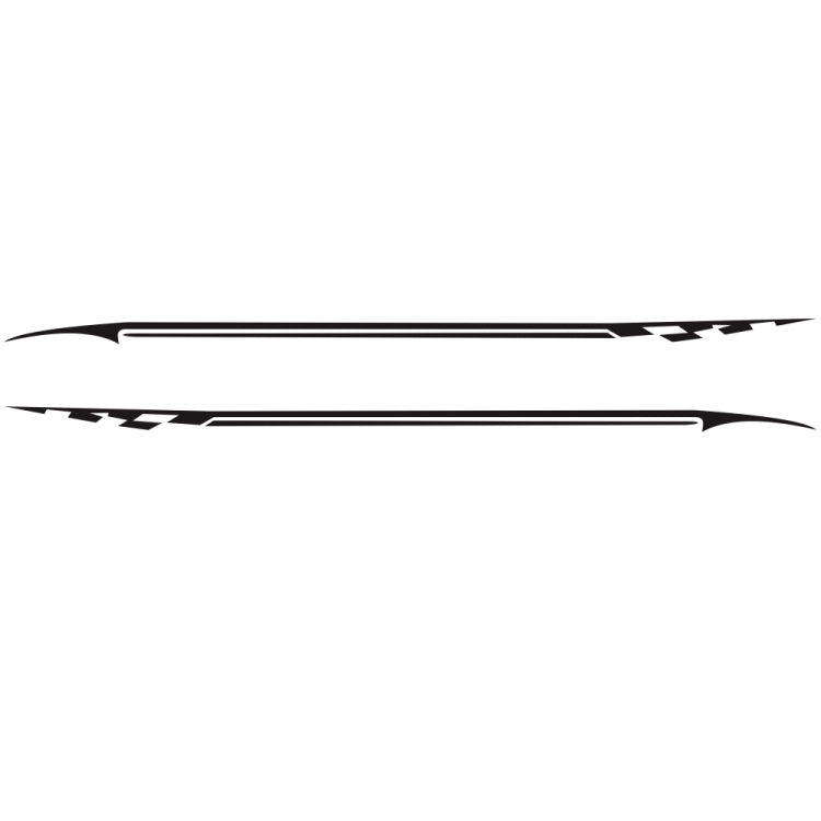 2 PCS/Set D-934 Adesivo decorativo modificato per auto modello girovita