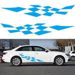 2 PCS/Set D-943 Adesivo decorativo modificato per auto con motivo a bandiera a scacchi, D-943