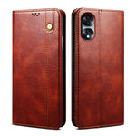 Custodia per telefono in pelle con trama di cavallo pazzo in cera d'olio, For Honor 70, For Honor 70 Pro / 70 Pro+