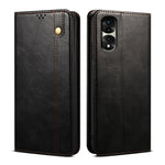 Custodia per telefono in pelle con trama di cavallo pazzo in cera d'olio, For Honor 70, For Honor 70 Pro / 70 Pro+
