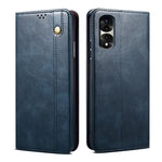 Custodia per telefono in pelle con trama di cavallo pazzo in cera d'olio, For Honor 70, For Honor 70 Pro / 70 Pro+