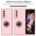 Cassa del telefono del supporto dell'anello dell'armatura, For Samsung Galaxy Z Fold4