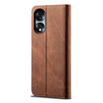 Custodia per telefono in pelle Flip Texture denim, For Honor 70, For Honor 70 Pro / 70 Pro+