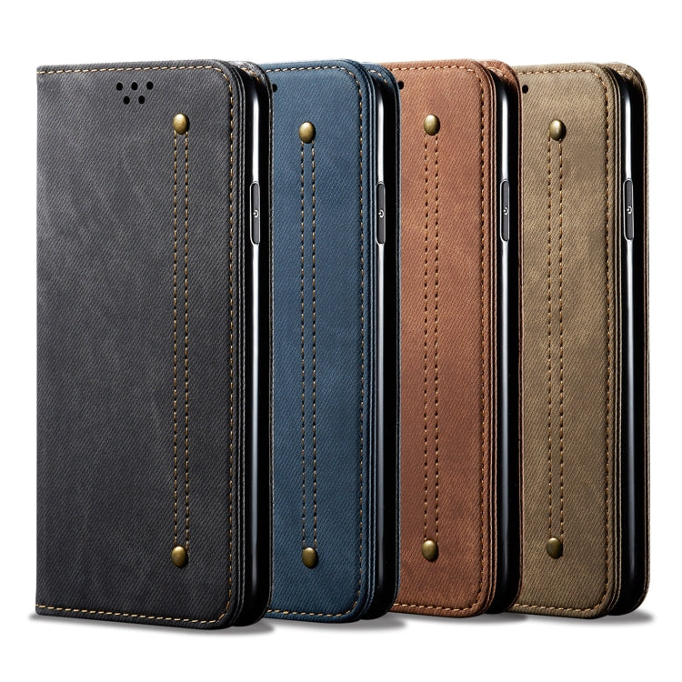 Custodia per telefono in pelle Flip Texture denim, For Honor 70, For Honor 70 Pro / 70 Pro+