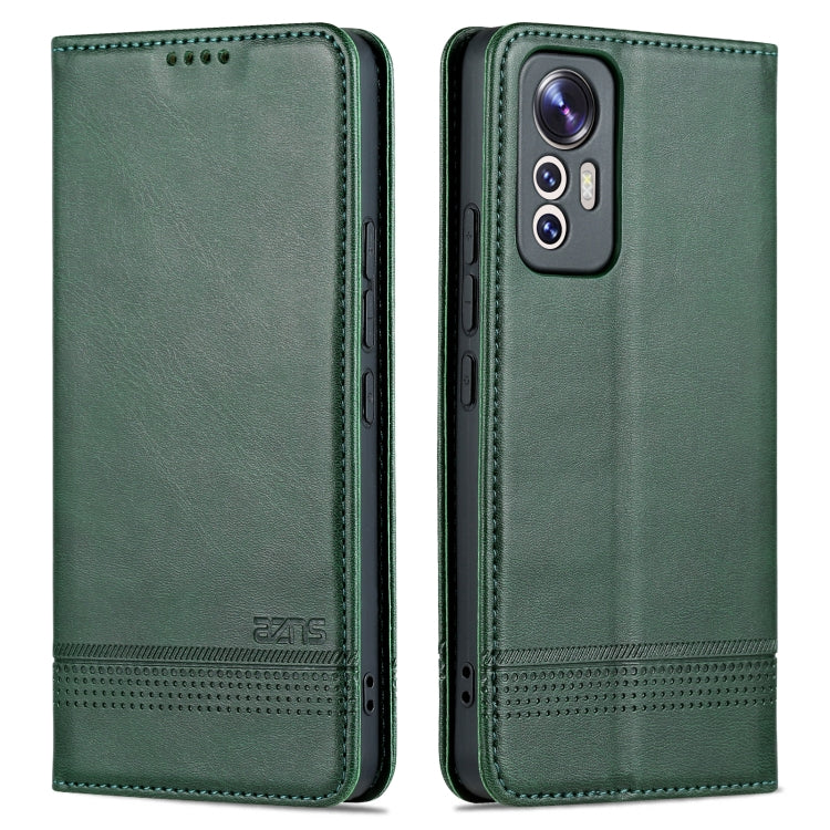 Custodia per telefono in pelle con texture di vitello magnetica AZNS, For Xiaomi 12 Lite, For Xiaomi Redmi Note 11T Pro / Poco X4 GT