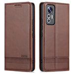 Custodia per telefono in pelle con texture di vitello magnetica AZNS, For Xiaomi 12 Lite, For Xiaomi Redmi Note 11T Pro / Poco X4 GT
