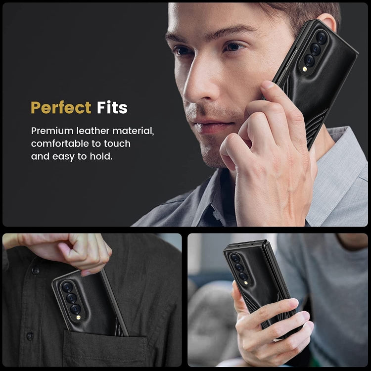 Custodia per telefono pieghevole in rilievo, For Samsung Galaxy Z Fold4