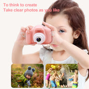 X2S Schermo LCD da 2,0 pollici Mini fotocamera per bambini Fotocamera digitale, HD Dual camera