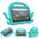 Custodia per tablet antiurto Octopus EVA con pellicola per schermo e tracolla, For Amazon Kindle Fire HD 7 2019 / 2017 / 2015, For Amazon Kindle Fire HD 8 / HD 8 Plus