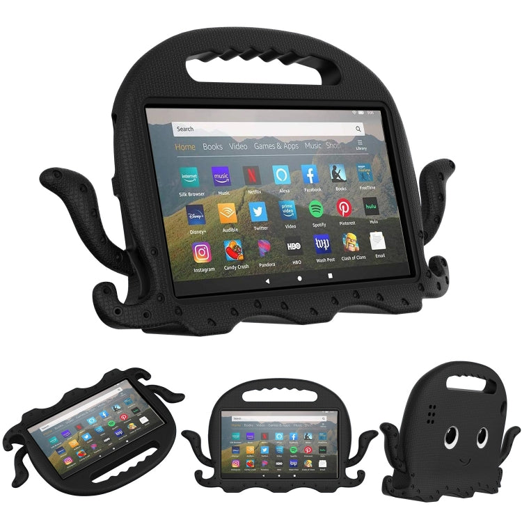 Custodia per tablet antiurto Octopus EVA con pellicola per schermo e tracolla, For Amazon Kindle Fire HD 7 2019 / 2017 / 2015, For Amazon Kindle Fire HD 8 / HD 8 Plus