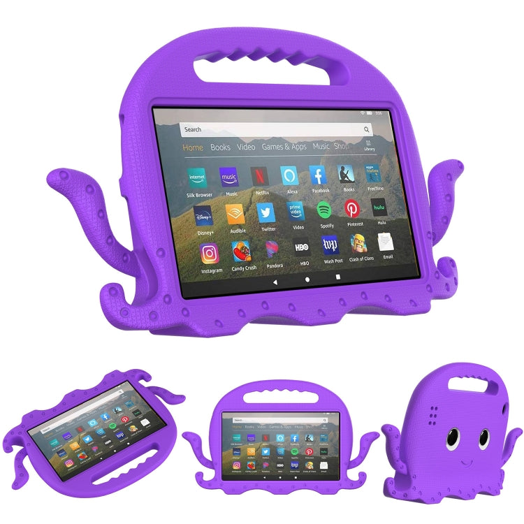 Custodia per tablet antiurto Octopus EVA con pellicola per schermo e tracolla, For Amazon Kindle Fire HD 7 2019 / 2017 / 2015, For Amazon Kindle Fire HD 8 / HD 8 Plus