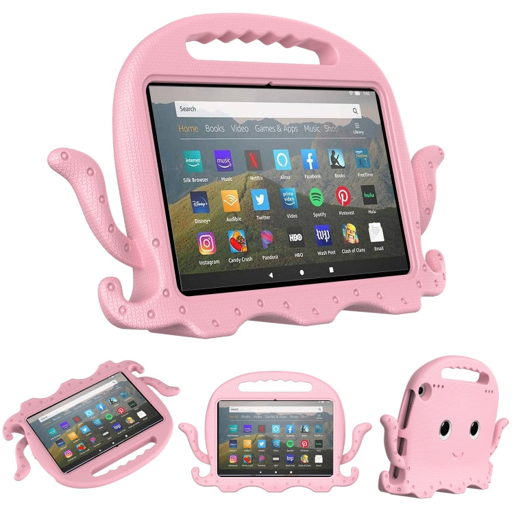 Custodia per tablet antiurto Octopus EVA con pellicola per schermo e tracolla, For Amazon Kindle Fire HD 7 2019 / 2017 / 2015, For Amazon Kindle Fire HD 8 / HD 8 Plus