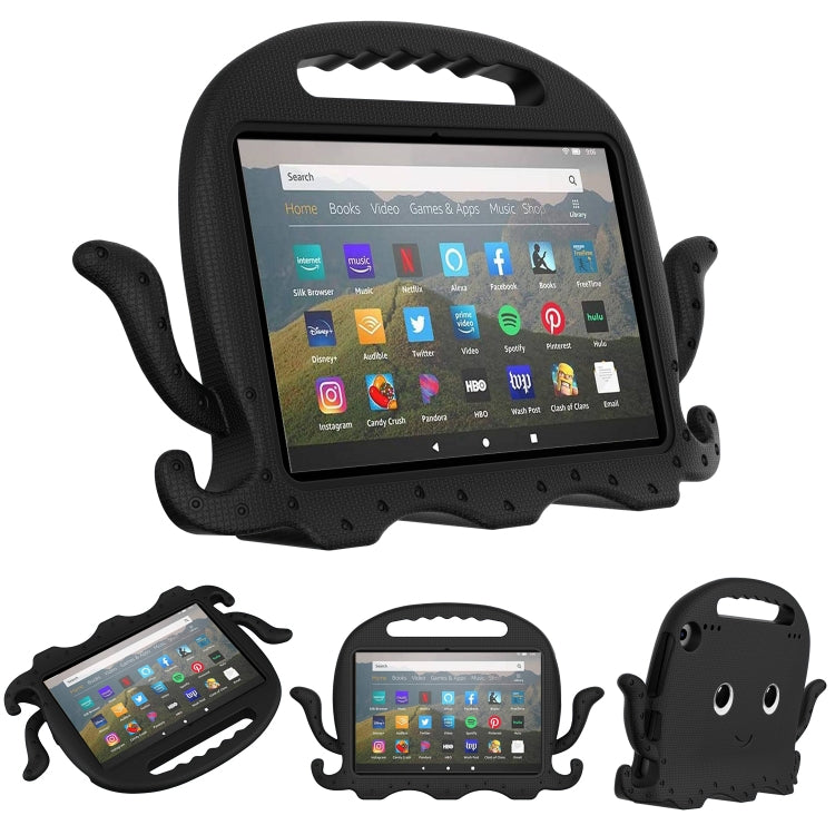 Custodia per tablet antiurto Octopus EVA con pellicola per schermo e tracolla, For Amazon Kindle Fire HD 7 2019 / 2017 / 2015, For Amazon Kindle Fire HD 8 / HD 8 Plus