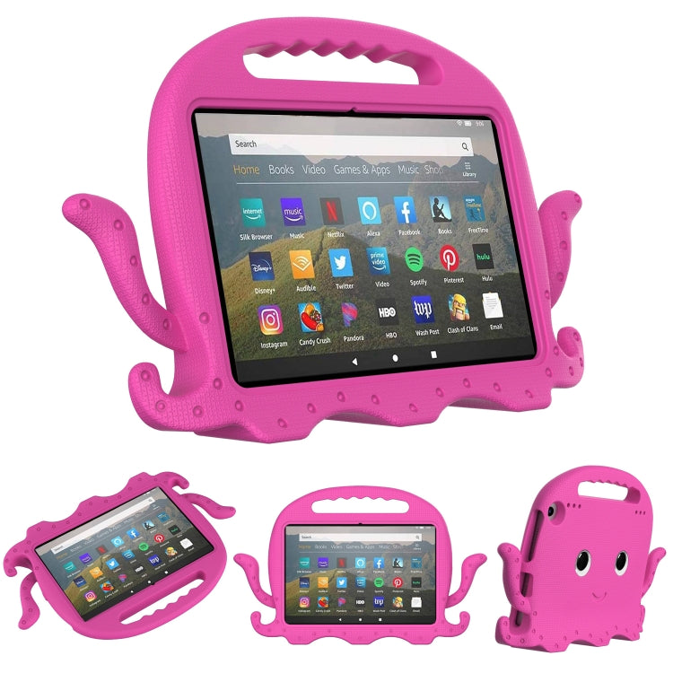 Custodia per tablet antiurto Octopus EVA con pellicola per schermo e tracolla, For Amazon Kindle Fire HD 7 2019 / 2017 / 2015, For Amazon Kindle Fire HD 8 / HD 8 Plus