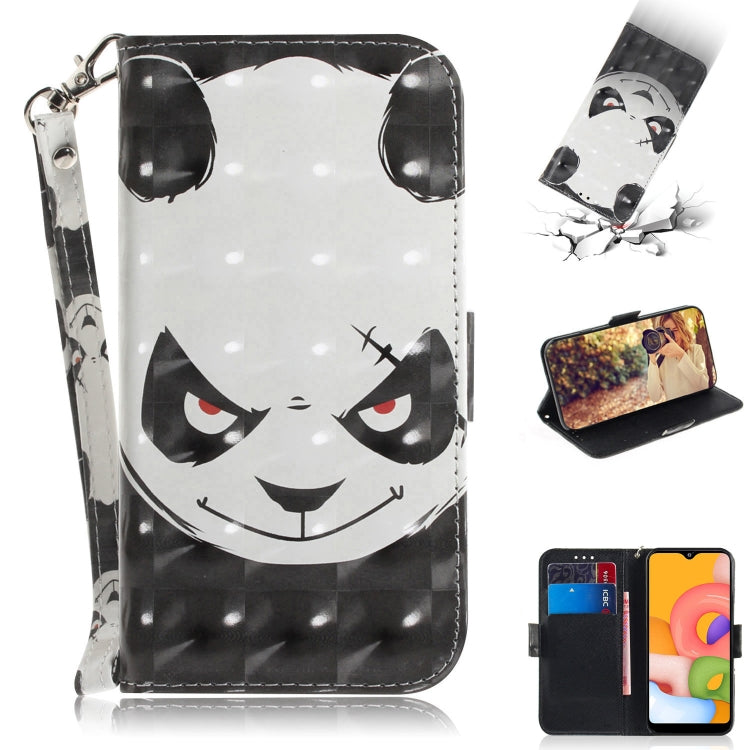 Custodia portafoglio in pelle flip per Samsung Galaxy A01