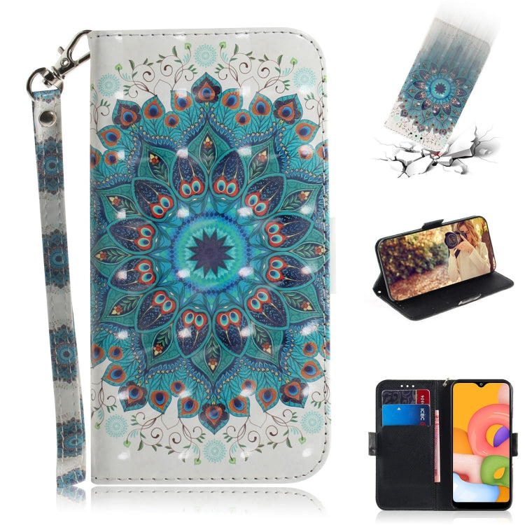 Custodia portafoglio in pelle flip per Samsung Galaxy A01