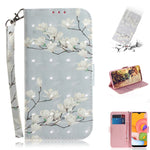 Custodia portafoglio in pelle flip per Samsung Galaxy A01