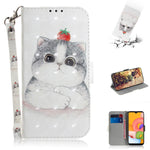 Custodia portafoglio in pelle flip per Samsung Galaxy A01