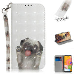 Custodia portafoglio in pelle flip per Samsung Galaxy A01