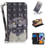 Custodia portafoglio in pelle flip per Samsung Galaxy A01