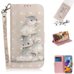 Custodia portafoglio in pelle flip per Samsung Galaxy A01