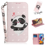 Custodia portafoglio in pelle flip per Samsung Galaxy A01