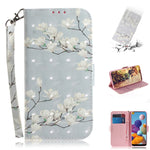 Custodia portafoglio in pelle flip per Samsung Galaxy A01