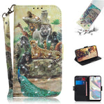 Custodia portafoglio in pelle flip con slot carte per Galaxy A70e