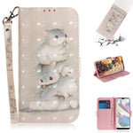 Custodia portafoglio in pelle flip con slot carte per Galaxy A70e
